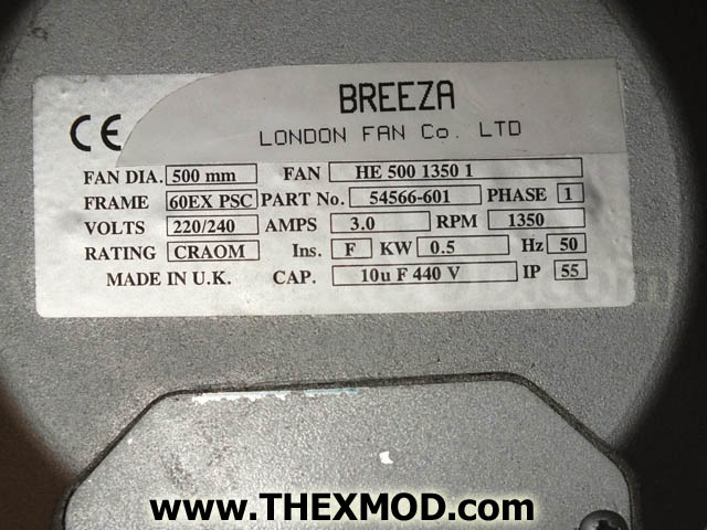 Fan Electrical - Single Phase - 126038-2