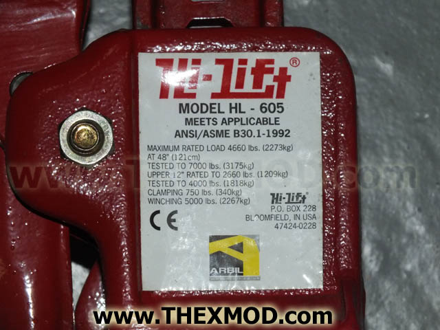 Highlift Jack - 126172-2