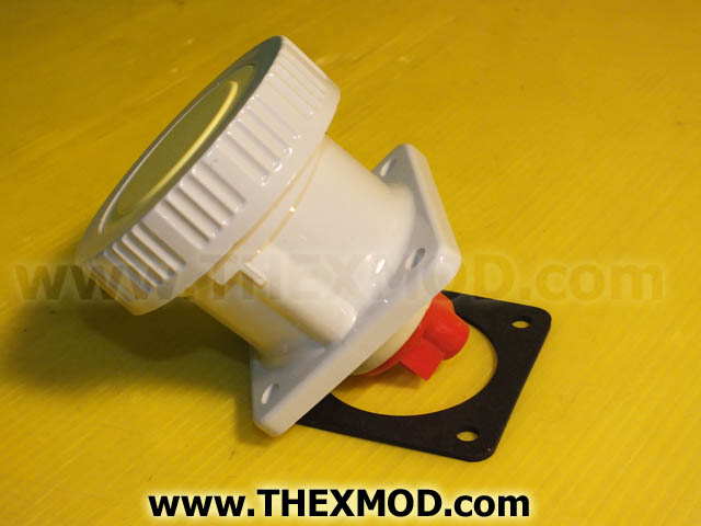 Socket - 3 Pin - 110V  - Yellow - 419304-1