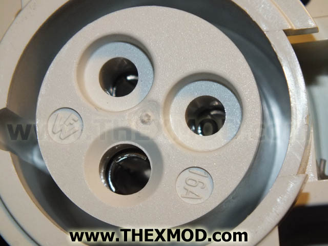 Socket - 3 Pin - 110V  - Yellow - 419304-2