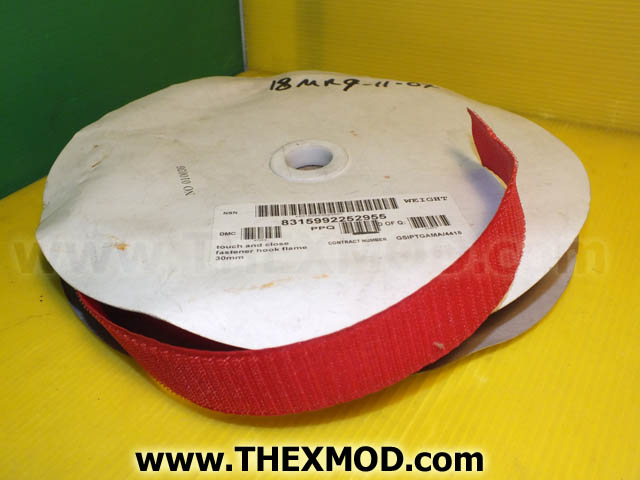 Fastener Tape - Velcro - Hook - 30mm wide - Red - 820-1