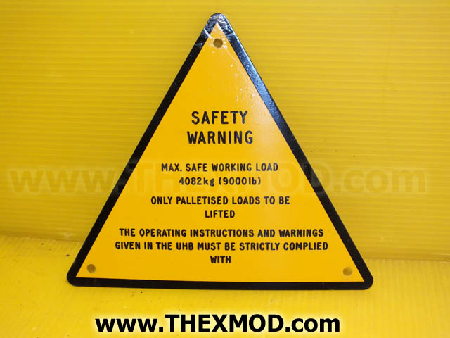 Warning Sign - Plate - APP 21-1037-1