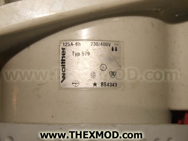 Socket - Panel Mount - 415V - 125A - 5 Pin + Eart-3