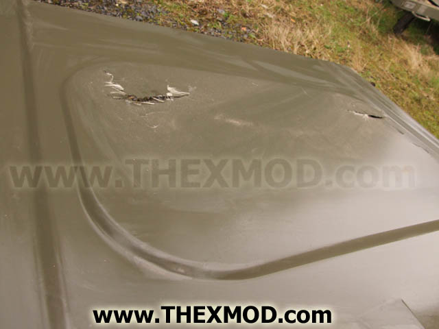 Panel - Roof - Fiber Glass -  Damaged-4