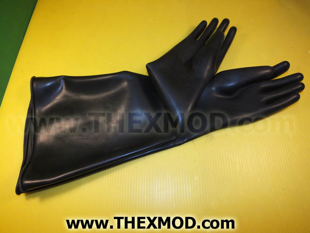 Gloves, Rubber Natural 26in Long - B5-001-015-1