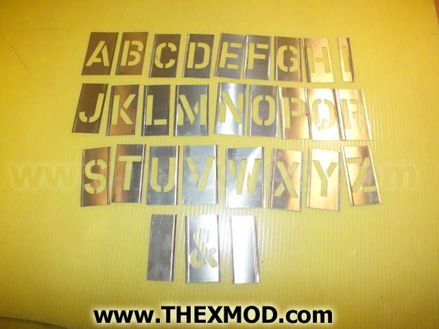 Stencil Set - Marking  - A to Z - 50-AZ BRORZN-1