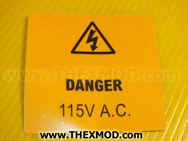 Label - Danger 115V - 93FR631 -1
