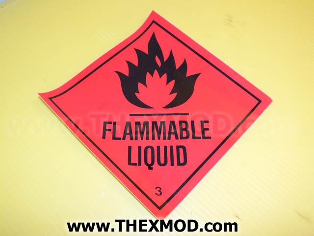 Label - Flammable Liquid - Class 3 - 200mm * 200mm-1