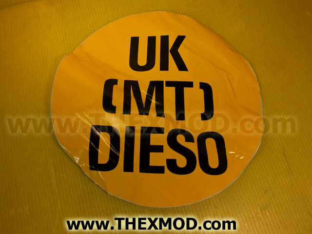 Label - UK (MT) DIESO - 375mm DIA - 837-1