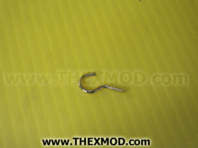 Hook - screw brass - BS1X14-1