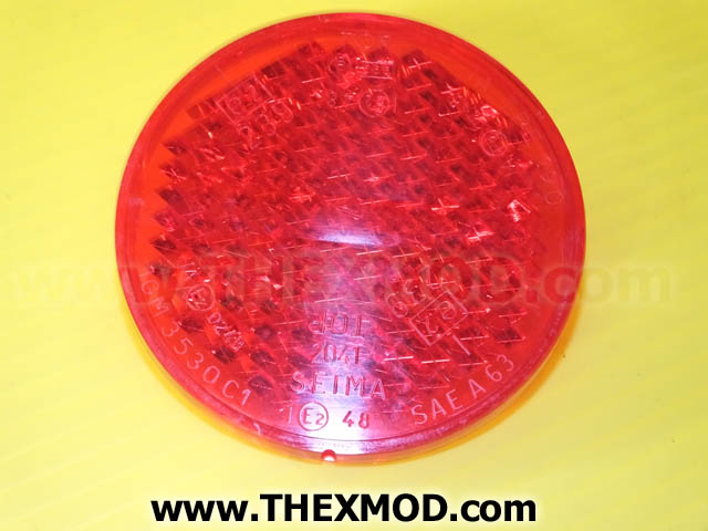 Lens - Red Round - Renault 5001001407-1