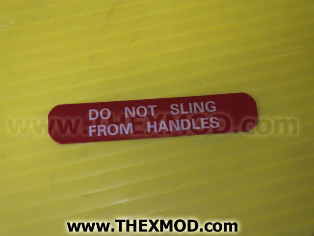 Label - Do Not Sling from Hangles - 1049/4000.8-1