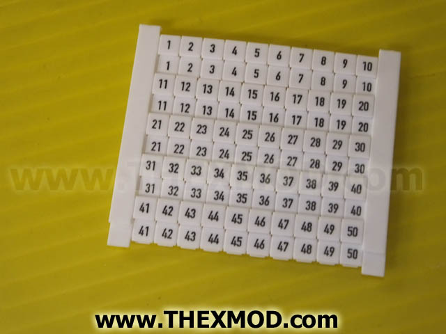 Terminal Marker Dek 5 - No. 1-50 - 047346- 51-100-1