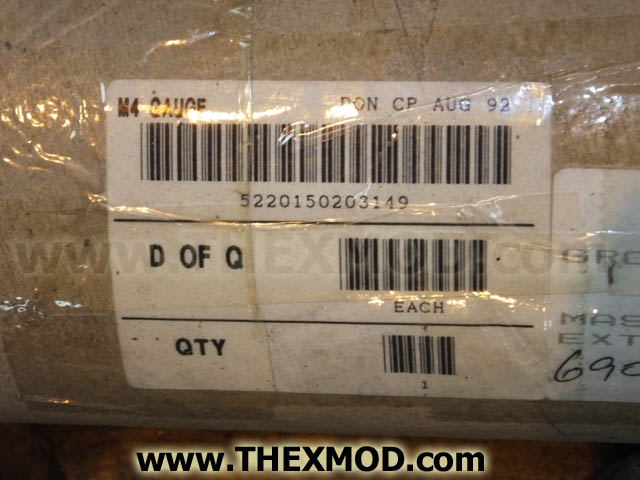 Gauge Plug Bore Low Limit - 01-231A1-13-1
