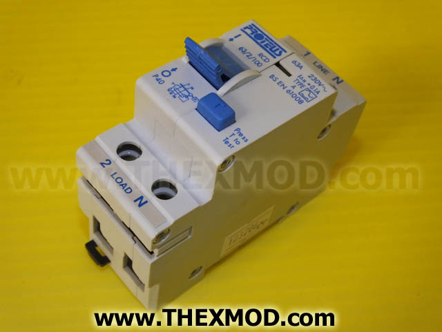 Circuit Breaker - Double Pole - 63 amps - 230V - 63/2/100T-1