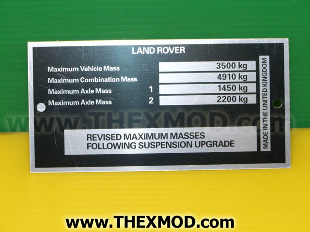 Label - Identification Plate - GMO-X001-1