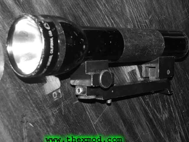 Torch - Mag-Light & Mount - L85 Rifle - issued-1