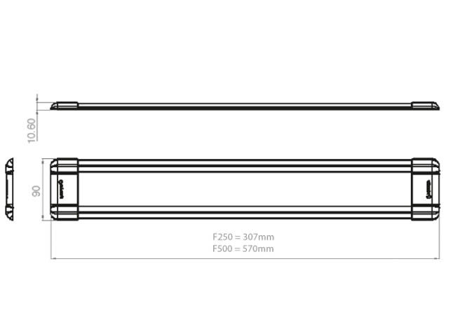 Light - Internal - Panel - LED - 12V - 7.5W - F250CW-24-3