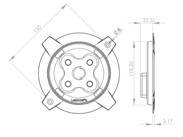 Light - Roof - LED - 10-32V DC - 4W - PD2_4-1EMV -3