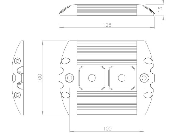 Light - Roof - LED - 10-32V DC - 2.7W - SI3_2-1MV -3