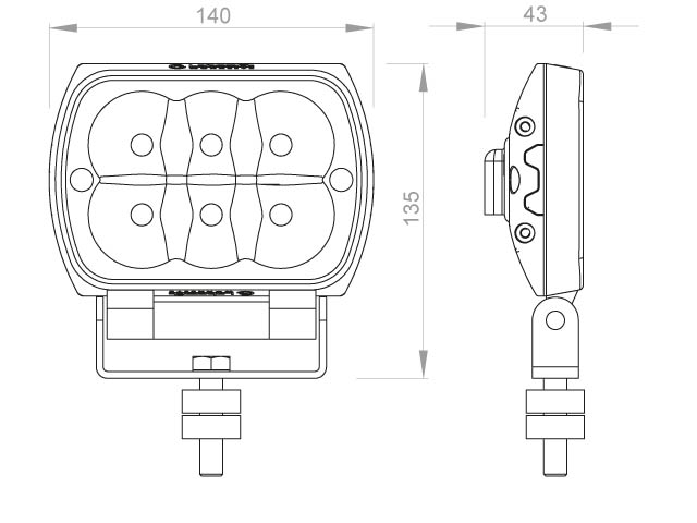 Light - Working - 10-32V - 15W - Flood - SI4_6-3MV90-3