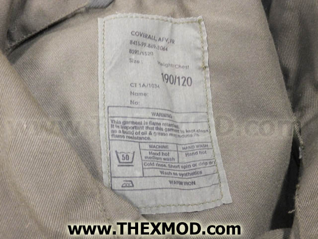 Coveralls - Crewmans - SIZE 190/120 - DC/MS/5442-28111-3