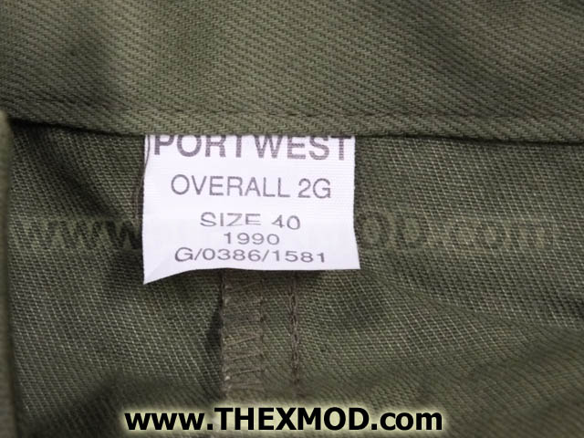 Coveralls - Olive Green - 2G  Size 36 - G/0386/1581 - Used-3