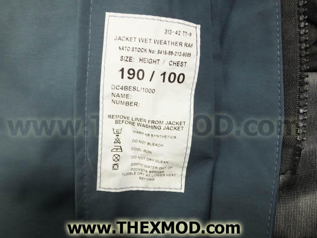 Jacket - Waterproof - SIZE 190/110 - DC/MS/5857 D00052-4