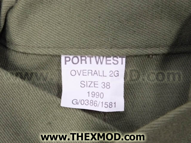 Coveralls - Olive Green - 2G  Size 38 -G/0386/1581 - Used-3