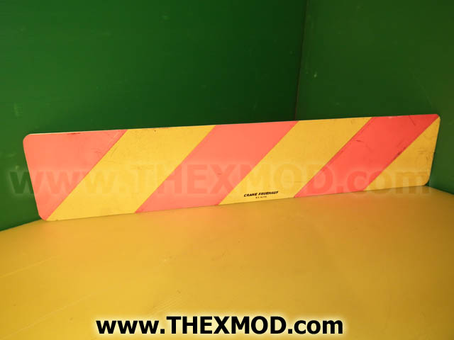Sign - Yellow & Red Reflector - 3052 - BW203487-1