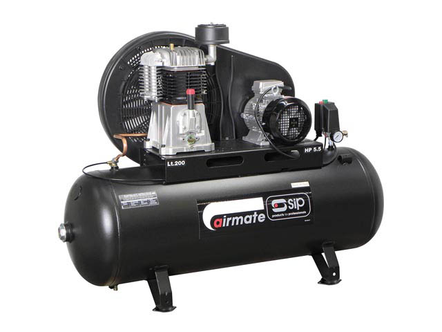 Compressor - Airmate TN5.5/200 (3phase)c/w Anti Vibs-1