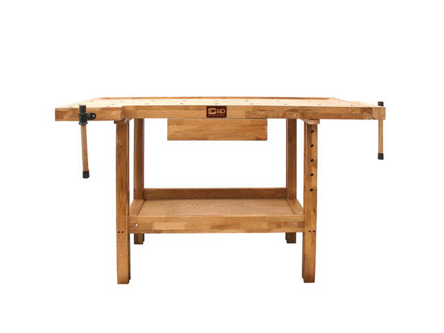 Bench - Wood - Oak Wooden Work Bench-1