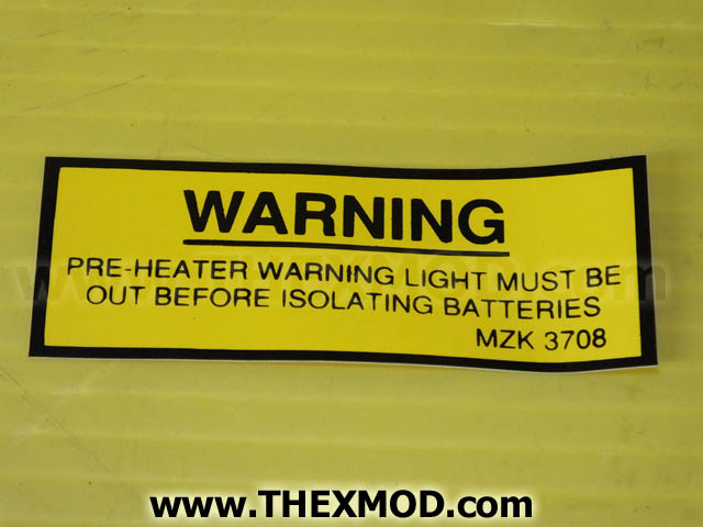 Label - MZK3708 MZK3708/00-1
