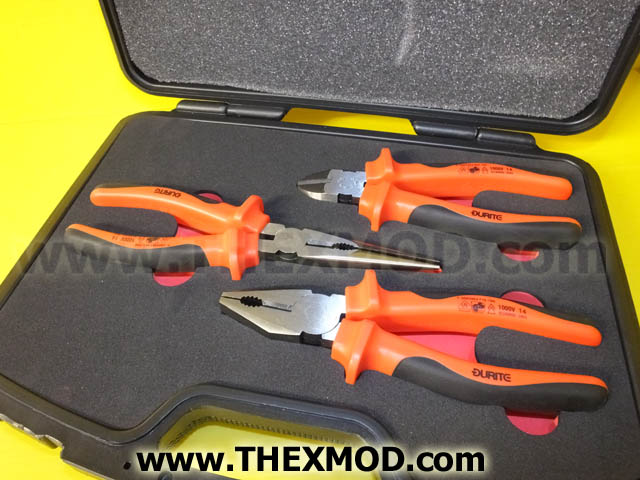 Plier Set 3 Piece Combinstion Insulated VDE Durite 0-706-20-1