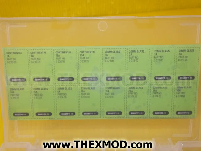Assorted Glass and Continental Fuse Kit 0-235-03-2