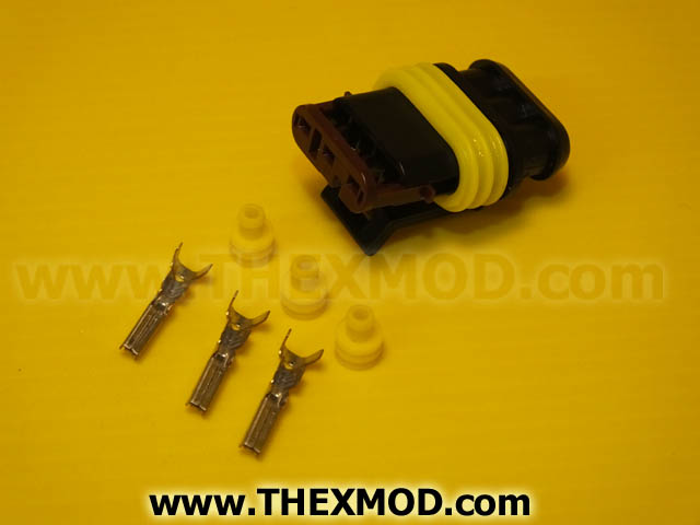 Connector - Superseal - 3 Way - Female - Durite : 0-011-63-1