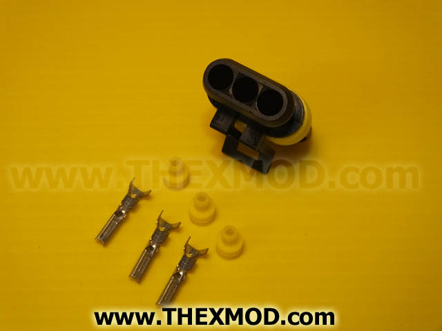 Connector - Superseal - 3 Way - Female - Durite : 0-011-63-2