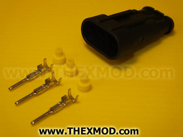 Connector - Superseal - 3 Way - Male - Durite : 0-011-53-1