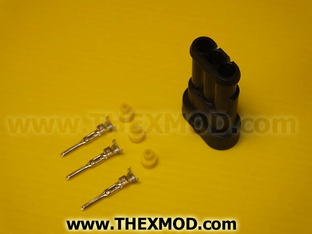 Connector - Superseal - 3 Way - Male - Durite : 0-011-53-2