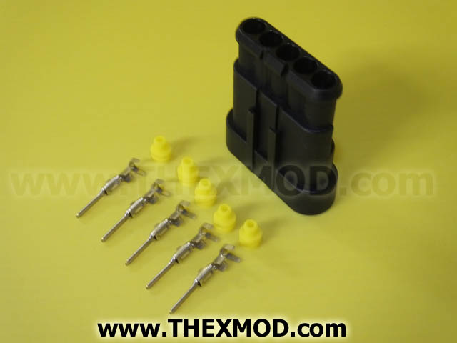 Connector - Superseal - 5 Way - Male- Durite : 0-011-55-2