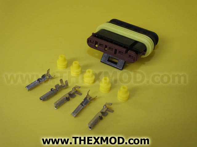 Connector - Superseal - 5 Way - Female - Durite : 0-011-65-1