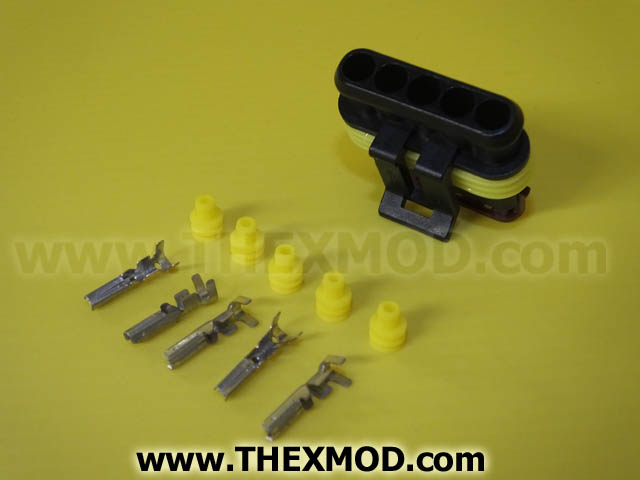 Connector - Superseal - 5 Way - Female - Durite : 0-011-65-2