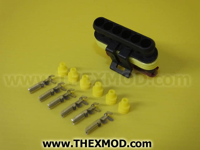 Connector - Superseal - 6 Way - Female - Durite : 0-011-66-2