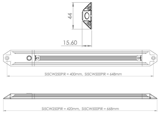 Light - Strip - LED - 420mm - 24V - 3W PIR - SI5CW250/2PIR-3