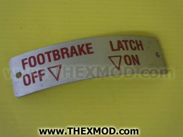 Plate - Footbrake Latch - FV2023501-1