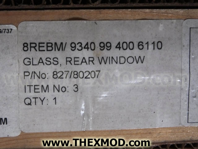 Window Rear - Strip - Weather Rail - 331/31757-1