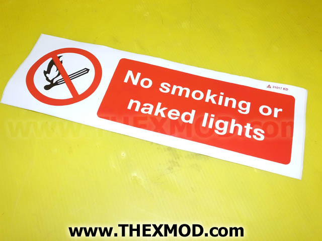 Label - no smoking or naked light - STC3537 31017KD-1