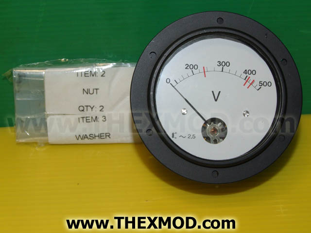 Gauge - Voltmeter - 0 - 500 Volt - HH3/MV5076-1