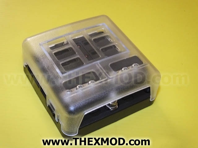 Fuse Box - Bus Bar - 6 Way - LED - Durite 0-234-76-1