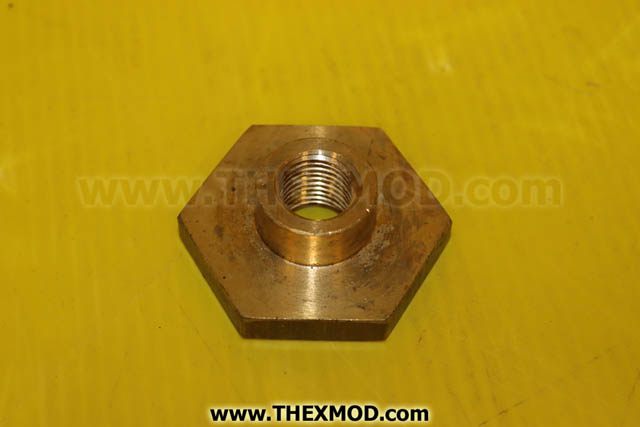 Nut - Plain Round Brass - Exhaust pipe to silencer- FV560065-1